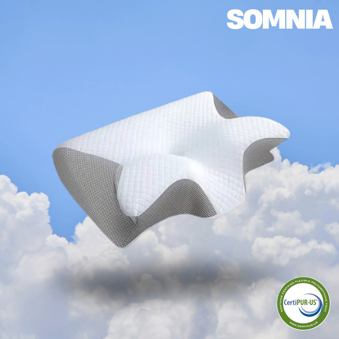 Somnia™ Contour Relief Pillow  – Your Solution to Sleepless Nights 🌙