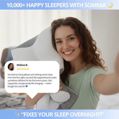 Somnia™ Contour Relief Pillow  – Your Solution to Sleepless Nights 🌙